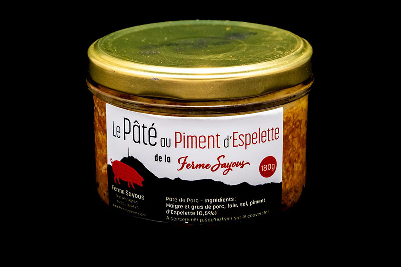 Le pâté au piment d'Espelette de la ferme sayous Lourdes